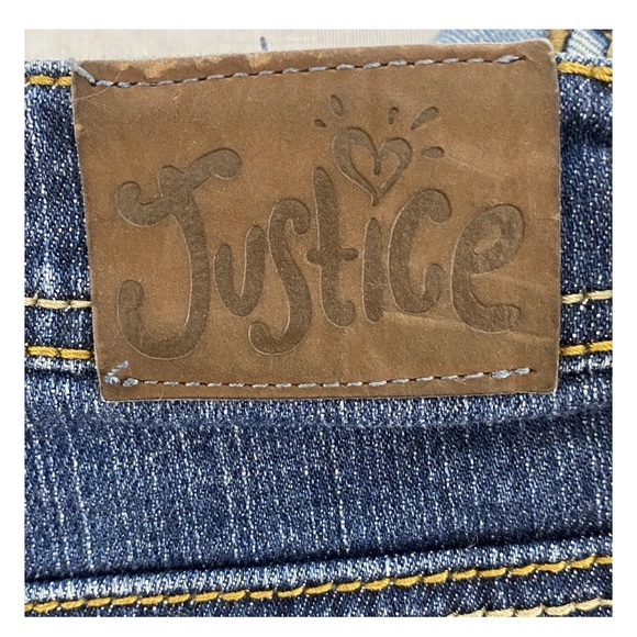 I Love Justice Jeans Simply Low Capri Juniors 14R Blue Distressed Pockets - Picture 9 of 14